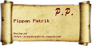 Pippan Patrik névjegykártya